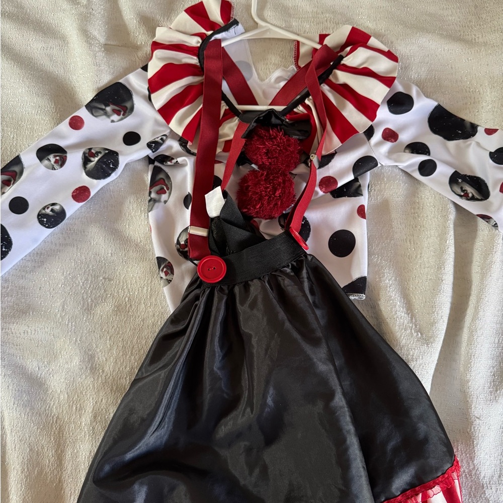 Kids Clown Costume - Red, Black, and White